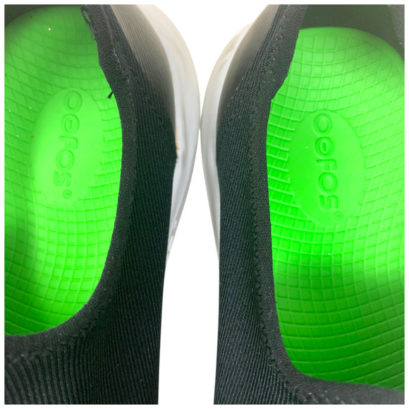 OOFOS OOmg Sport Recovery Shoes Black White Slip On Sneakers Sz EU 43 US M 10 main image 6